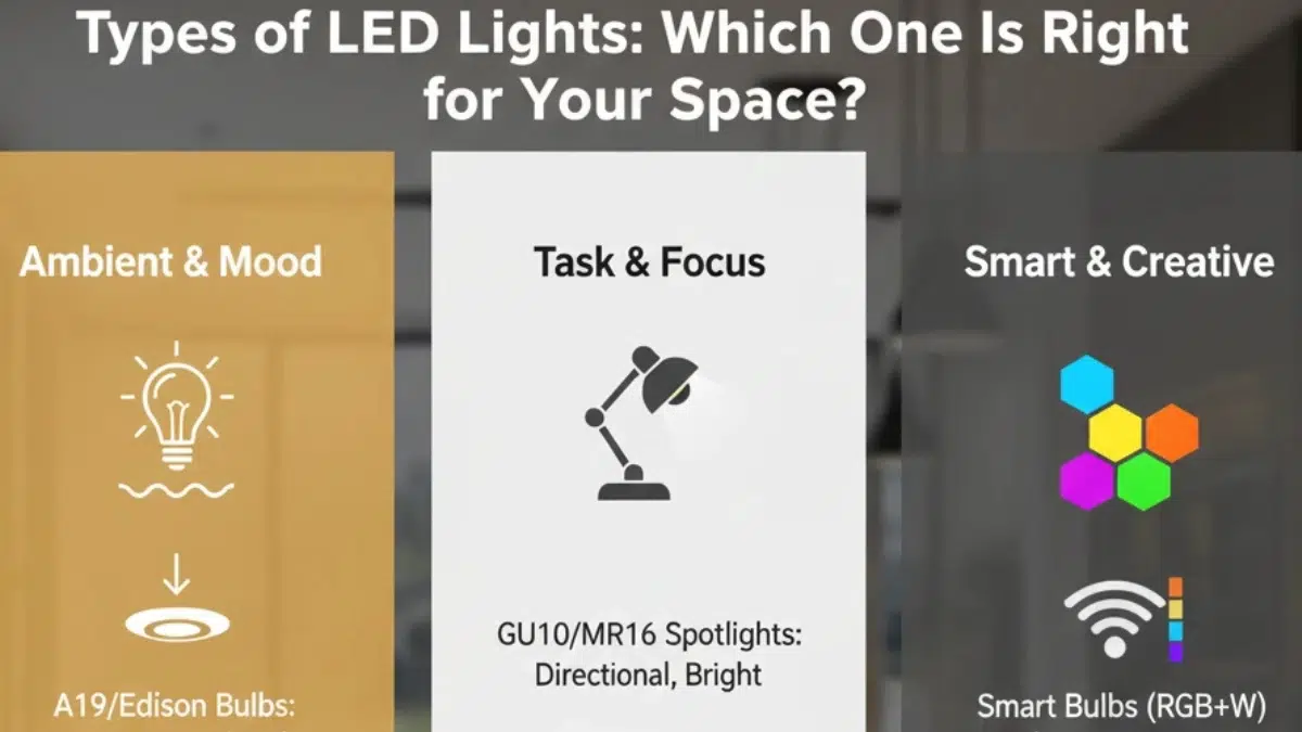 Types of LED Lights: Which One Is Right for Your Space?