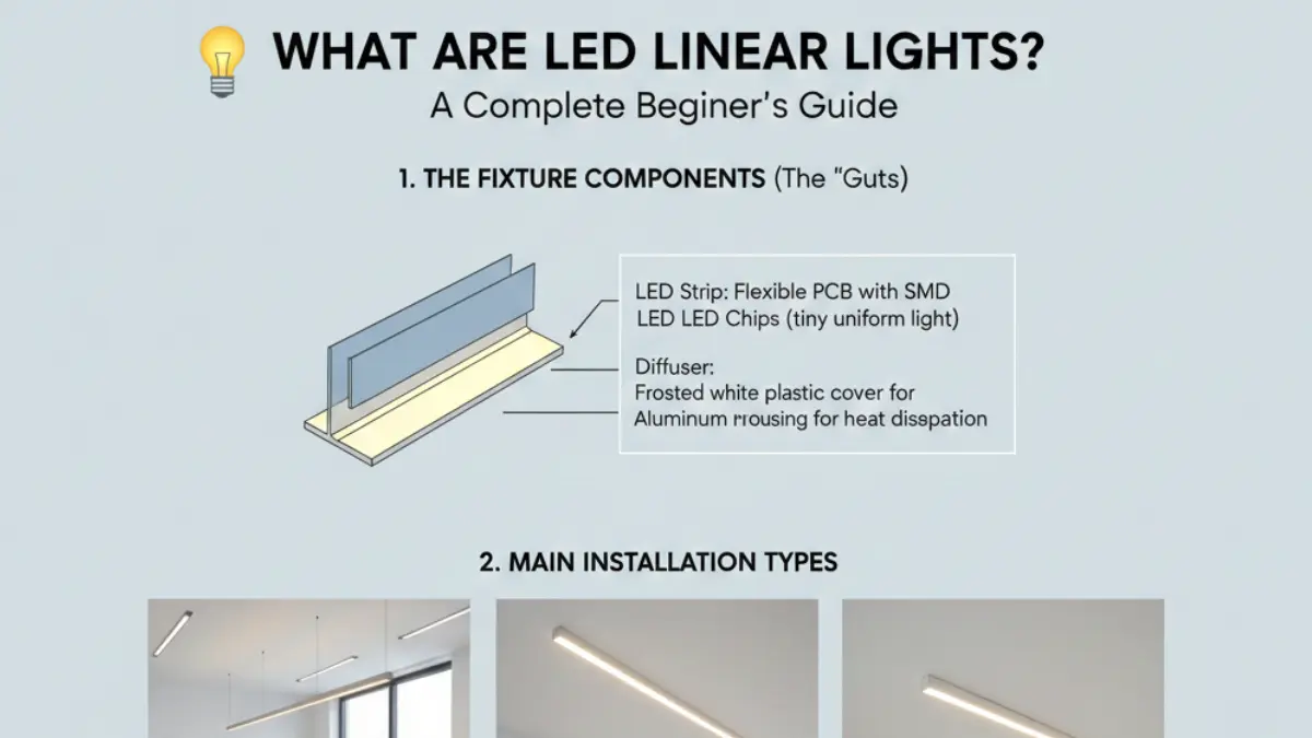 What Are LED Linear Lights? A Complete Beginner’s Guide
