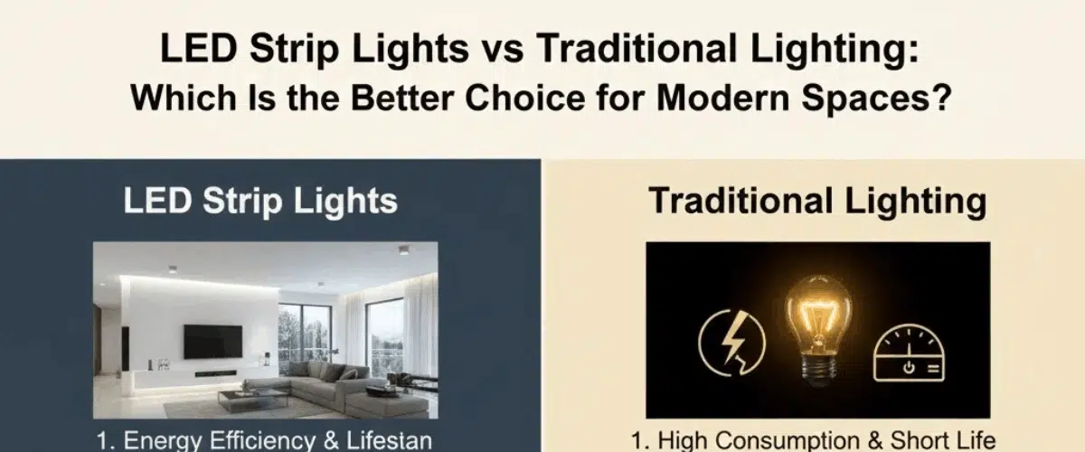 LED Strip Lights vs Traditional Lighting: Which Is the Better Choice for Modern Spaces?