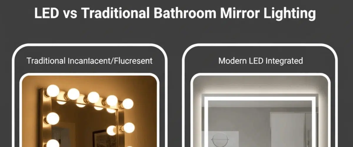 LED vs Traditional Bathroom Mirror Lighting: Which Is Best for Your Space?