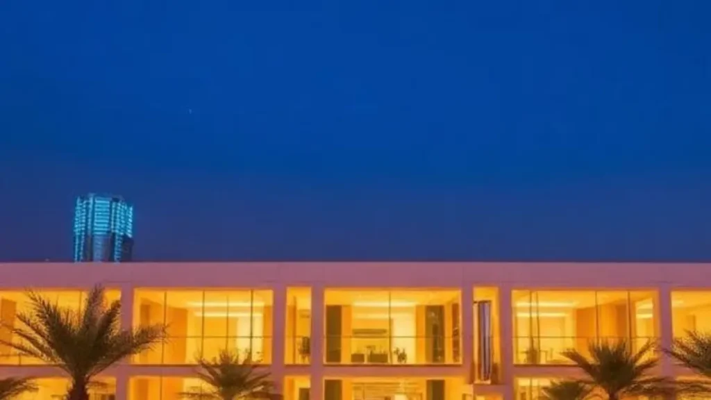 LED panel lights installed in Dubai office