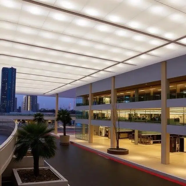 Project LED Lighting Supply and Delivery in the UAE Authorised LED lighting supplier delivering project quantities of fixtures to a UAE construction site by area and circuit