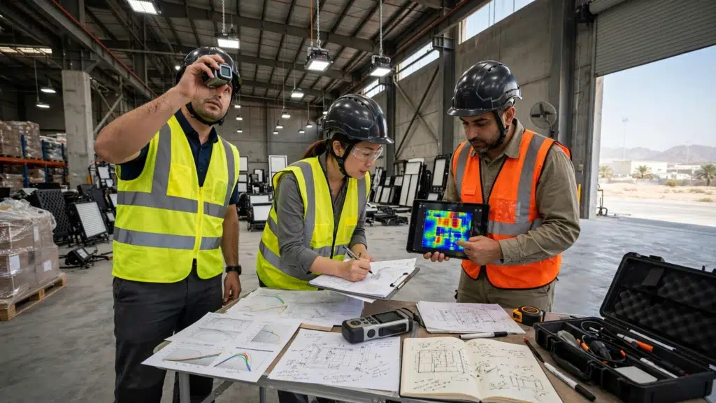 LED high bay lighting improving warehouse visibility and safety