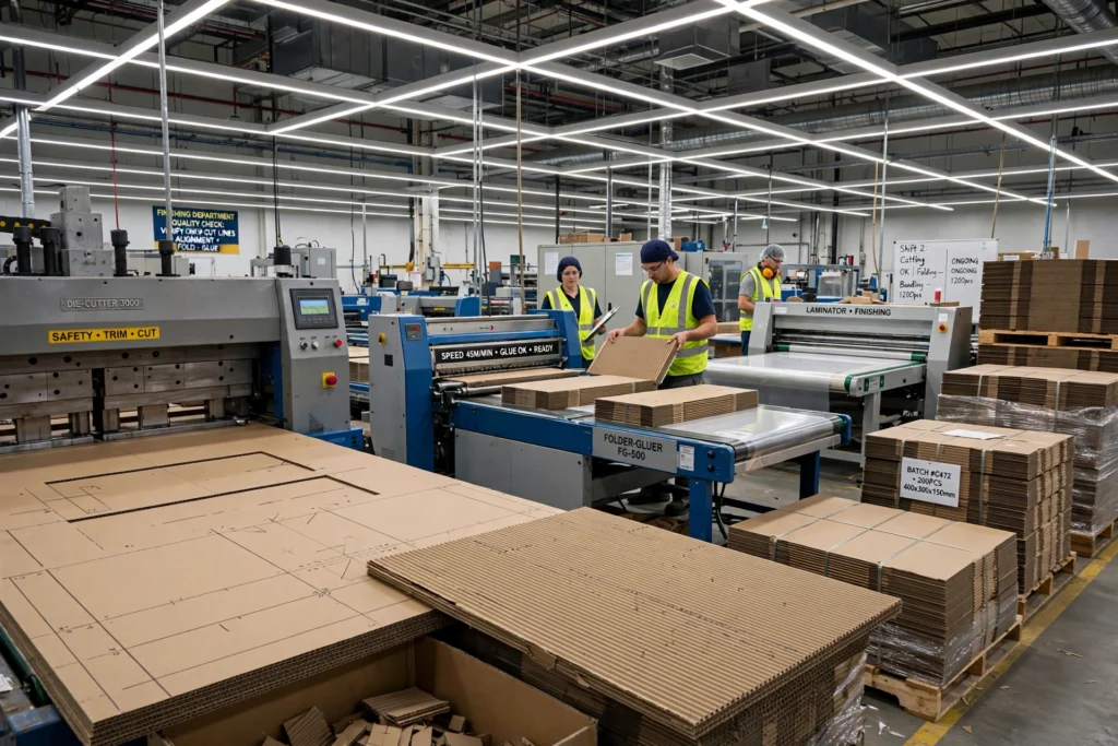 High-quality lighting for packaging production and inspection areas