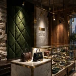 Neutral white LED lighting for modern fashion retail interiors