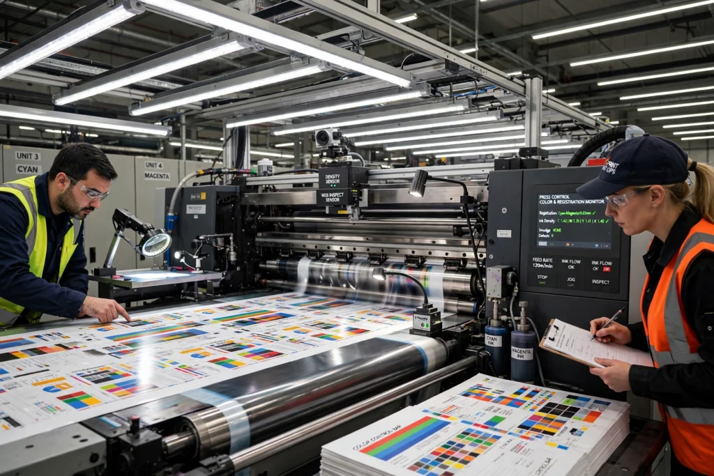 Industrial LED lights for printing and packaging plants