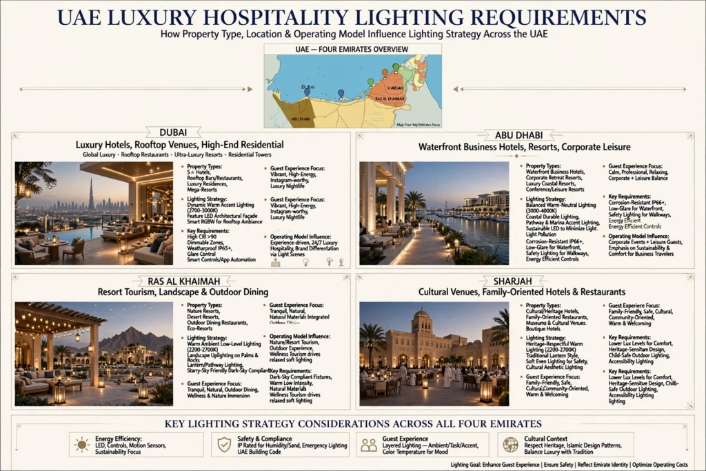 accent lighting highlighting artwork in hotel lobby