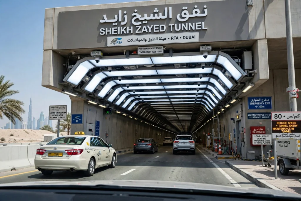 Smart street lighting system for UAE infrastructure