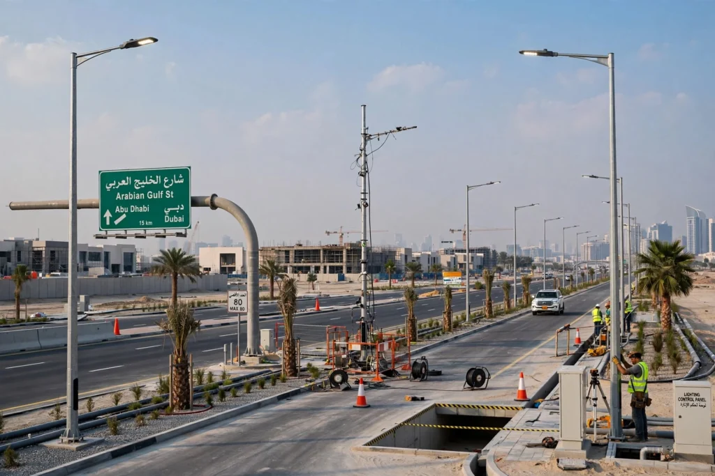 LED lighting solutions for highways and roads in the UAE