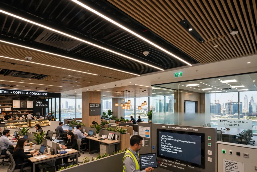 Lighting solutions for Business Bay office developments