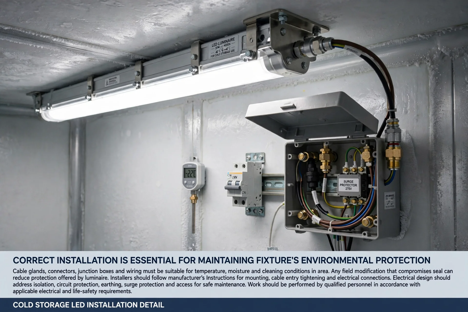 Cold Storage Lighting: Choosing LED Fixtures for Low-Temperature Environments